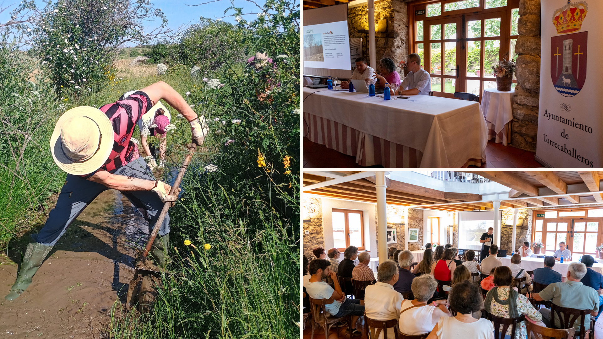 Celebrando las jornadas sobre caceras en Torrecaballeros a través de Ecoforgam