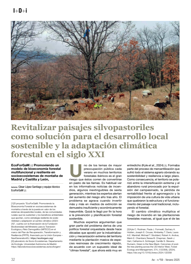 Proyecto revitalizar paisajes silvopastoriles