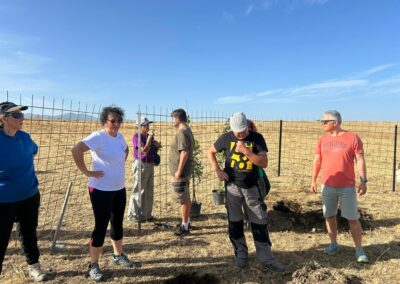 Hacenderas en Torrecaballeros para plantación de islas de biodiversidad