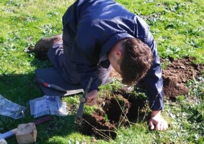 Estudio de compost y muestras en granjas para aumentar la biomasa forestal